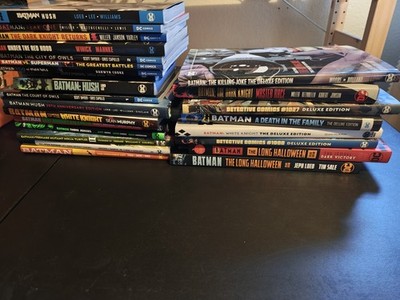 DC Comics Batman Mixed Lot Deluxe TPBs Hush Long Halloween Year One Killing Joke