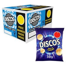 Discos Salt & Vinegar Crisps 30g (Pack Of 30)