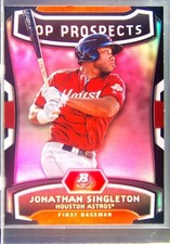 2012 Bowman Platinum Jonathan Singleton #TP-JSN Astros Top Prospects