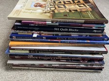 Lot of 15 Quilting Books With Patterns, Patchwork, Quilts, Ideas Mixed Lot EUC 2