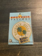 Vintage Beverly Hills Rodeo Drive California Souvenir Iron On Patch