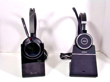 2 Various Brands Wireless Bluetooth Stereo Headset with Charging Stand. You Pick