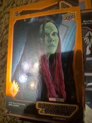 2024 UD Guardians of the Galaxy Vol 3 Ensemble Orange/Blue Foil #E-1 Gamora 