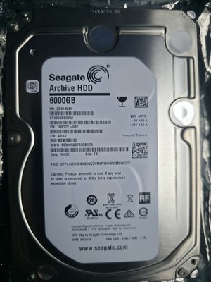 Seagate Archive HDD 6TB 3.5'' Internal Hard Drive Silver ST6000AS0002