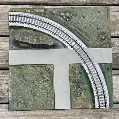 American Flyer All Aboard Panel CURVE TRACK Model Train Layout Gilbert 1964 M7