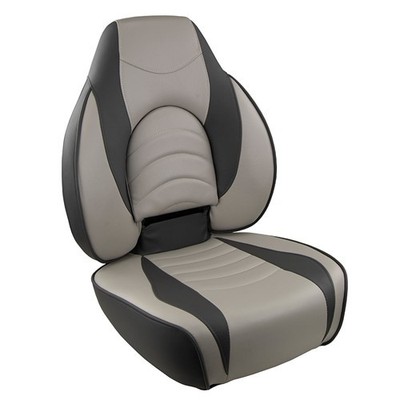 Springfield Marine Fish Pro High Back Folding Seat - Charcoal/Grey 1041634-1