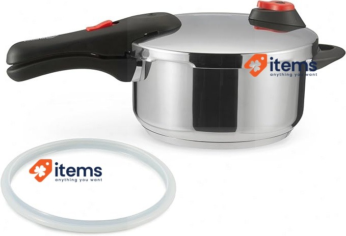 Amazon Basics Edelstahl Schnellkochtopf, 4 Liter, Silber Dunstabzugshauben