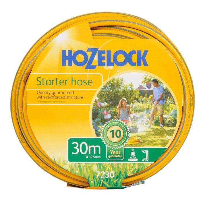 Hozelock 7230 Maxi Plus Starter Hose Weatherproof Garden Hosepipe - 30m