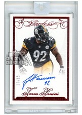 James Harrison 2015 Panini Flawless Team Panini Red Auto 13/15