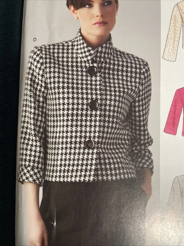 NEW LOOK Pattern 6619 NEW Cropped Jacket Collared Size 6-18 - Image 2 of 4