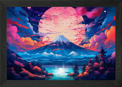 Fantasy Landschaft 53 Gerahmtes Wandbild Poster Leinwanddruck Bild