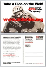 Continental Boston New York AIDS Ride Tanqueray Postcard