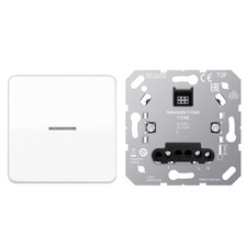JUNG HOME Tastdimmer 1723NE Nebenstelle + BTCD17101WW Wippe Alpinweiß Serie CD