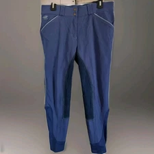 Horse Riding Pants Piper By Smartpak Women's 32R Blue Length 27 Inseam 25 Used