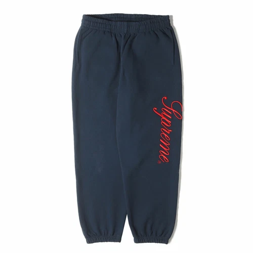 Pantalon Supreme Taille : M 24AW Logo Script Brodé Sweat Pantalon Occasion BEEG 0