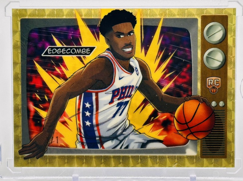 2025-26 Bowman Chrome Anime VJ Edgecombe 1/1 Superfractor RC 76ers Product Hit