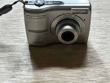 Olympus FE-210 Digital Camera 7.1MP Silver Compact Point  Shoot Tested
