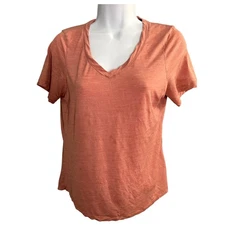 Smartwool Merino Sport 120 Wool Base Layer T-Shirt XS Orange Red Outdoor Comfy