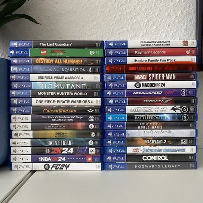 PS4 & PS5 Spiele Paket   31 Games | Hogwarts, Spider-Man, FC24, Jedi Survivor