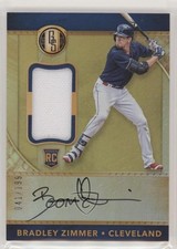 2017 Panini Chronicles Gold Standard Rookie Jersey /199 Bradley Zimmer Auto 0a2