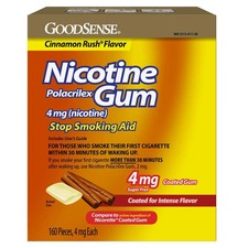 Goodsense Coated Nicotine Polacrilex Gum 4 Mg Soft Cinnamon Flavored Sugar Stop