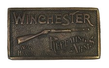 Vintage Winchester Repeating Arms Brass Buckle L201