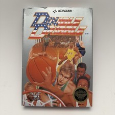 Nintendo Double Dribble Game Complete In Box - TESTED & WORKING - Konami