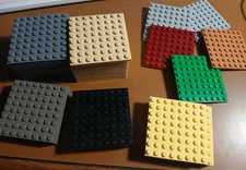 Lego PLATES - You Pick , MIXED COLORS , BY SIZE , BASEPLATES   ,   SEE DROPDOWN