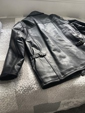 Giacca RGA Reportage NERA in ecopelle taglia L XL FINO A 48" PETTO NUOVA CON ETICHETTE