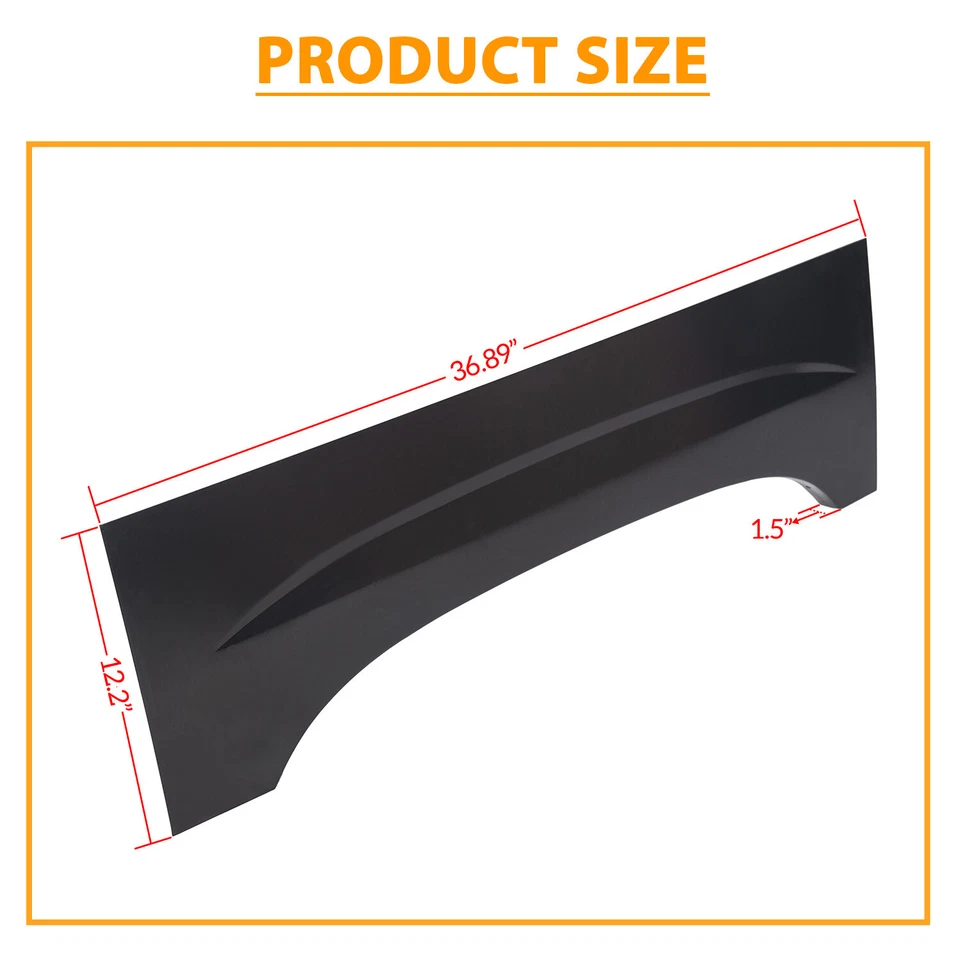 Wheel Arch Repair Panel Upper Rear Pair for 1999-2007 Chevy Silverado GMC Sierra - Image 2 of 4