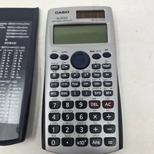 Casio fx-115ES Scientific Calculator Blue Tested Working Condition 2 Way Pwr