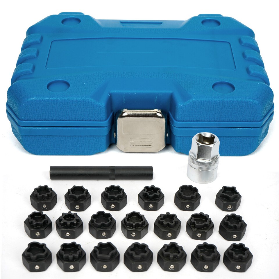 22PCS Wheel Locking Key Set for Audi AntiTheft Wheel Rim Lug Nut