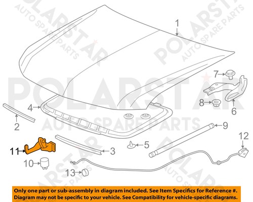 Hood Lock Latch fit 2015-2018 Chevrolet Colorado - Picture 7 of 7