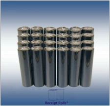 24 Resin Enhanced 4.33" x 243' Black Thermal Transfer Ribbons for Zebra & Eltron