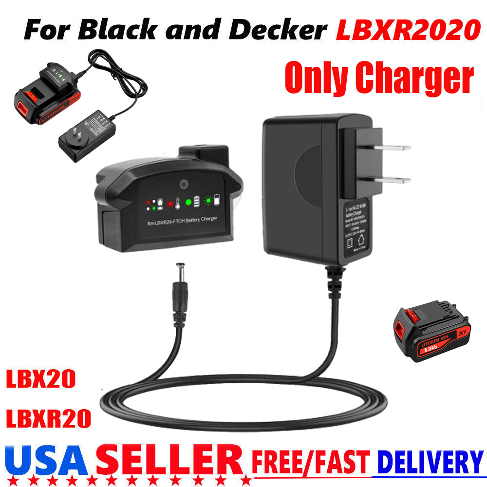 BLACK+DECKER LBXR20 20V Lithium Battery Charger for LBXR20 LBX20 LB2X4020