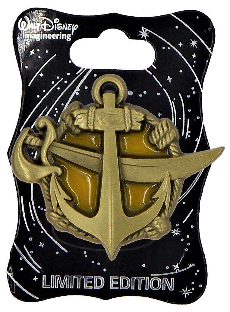 Pirates of the Caribbean Anchor Sword Disney World Park Trading Pin - Brand New