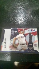 COLE ST CLAIR 2007 USA BASEBALL NATIONAL JERSEY & SIGNATURE DUAL AUTO PATCH /295