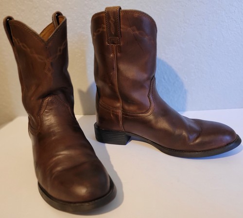 ARIAT ATS MEN'S BROWN LEATHER WESTERN 