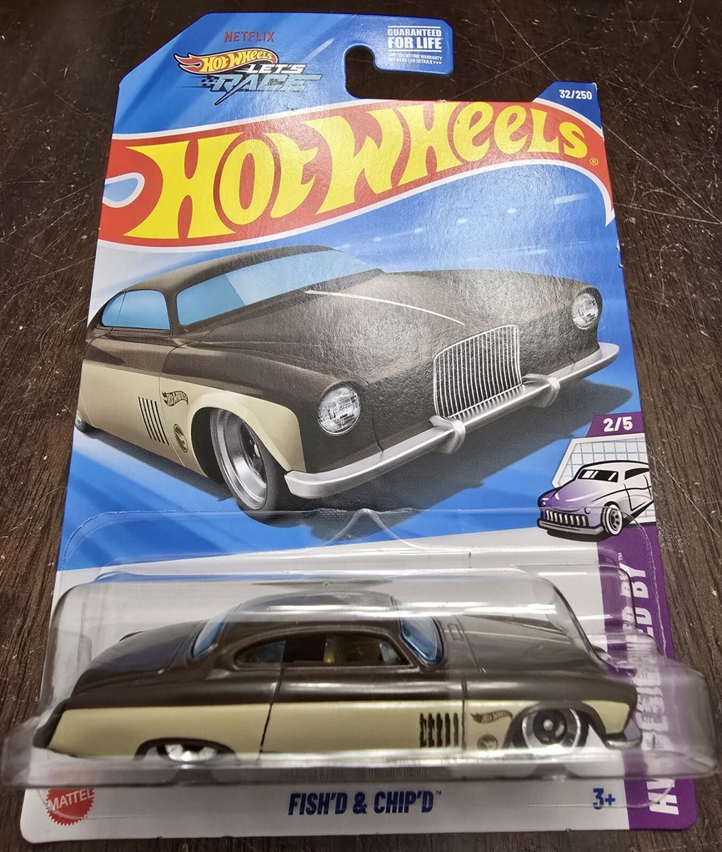 Hot Wheels 2025 Treasure Hunt Fish'd & Chip'd Brown HW Designed By