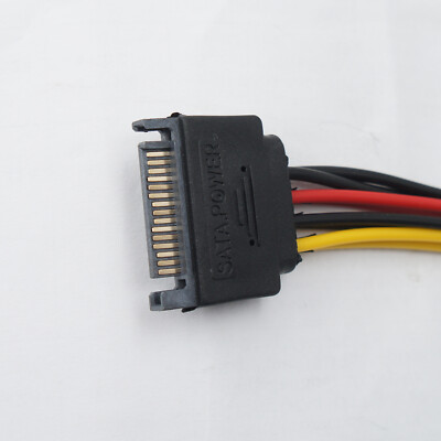 MEIRIYFA SATA Power Y Splitter Kabel - 15 Pin Auf Duale Buchse, 20cm