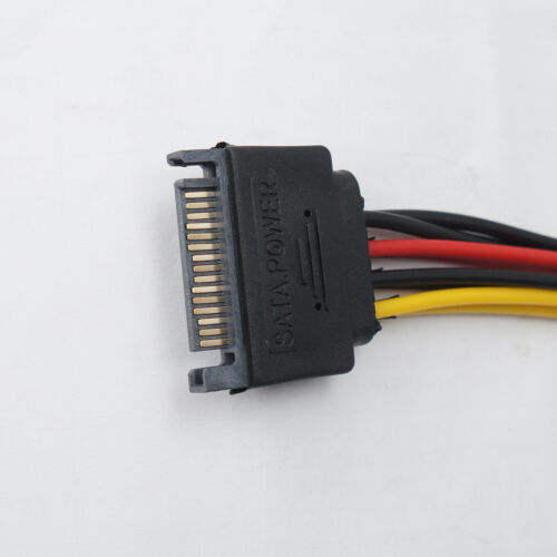 Adaptador de cable divisor en Y de 15 pines de alimentación SATA macho a hembra para disco duro HDD - Imagen 3 de 4