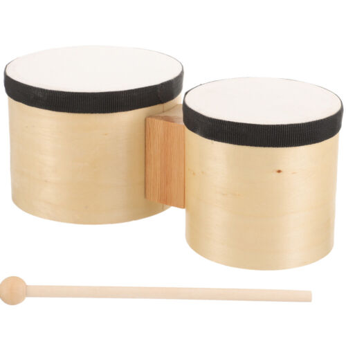 Juego de percusión de madera con tambor - tambor e instrumentos de madera natural-HACER - Imagen 1 de 12