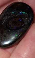 Queensland Boulder Opal Gemstone Cabochon. High professional polish.
