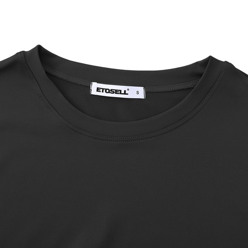 Mens Compression Fitness Shirt Top Short Sleeve Sportswear Quick Dry Gym Fitness - Picture 5 of 27
