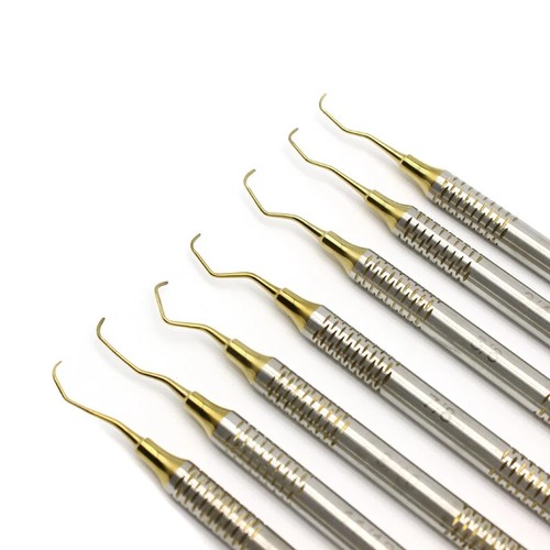 7Pcs Dental Gracey Curettes Perio Hollow Handle Surgical Hygiene Scalers New - 第 11/14 張圖片