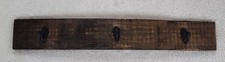 Whiskey Barrel Stave 3 Hook Coat/Towel Hook, Bourbon Enthusiast 21" X 3 1/4"