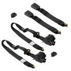 <!--F#f_0-->2 Sets Universal 3 Point car Safety Belt Seatbelt Retractable Black Buckle Belts<!--F/-->