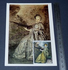 CARTE POSTALE 1er JOUR PHILATELIE 1973 ANTOINE WATTEAU LA FINETTE