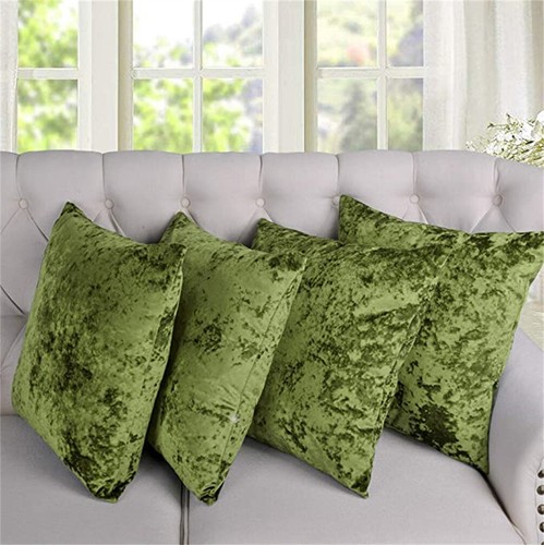4PCS Crushed Velvet Decorative Throw Pillow Covers Gradient Square Cushion Cover - Picture 56 of 77