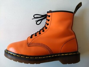doc martens orange boots